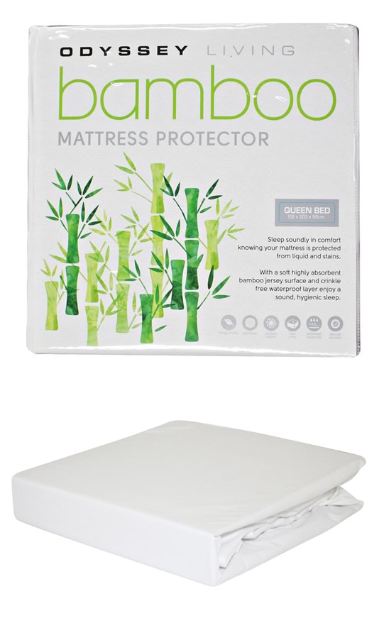Bamboo Waterproof Mattress Protector by Odyssey Living Cottonbox Pty Ltd