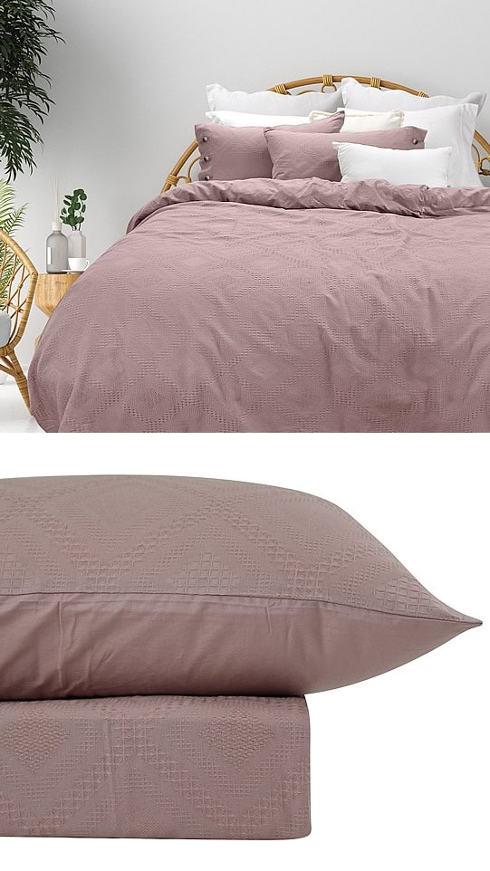 Sienna Blush Quilt Cover Set by Bas Phillips Cottonbox Pty Ltd
