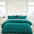 Santiago Cotton Waffle Teal Quilt Cover Set by Bas Phillips