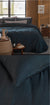 VT Woven Earth Dark Blue Bedding by Bedding House