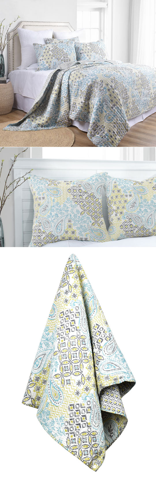 Julia Bedspread Set by Classic Quilts Cottonbox Pty Ltd