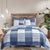 Blue Inspiration Stripe Bedspread Set by Classic Quilts