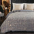 Gun Metal Stone Wash Coverlet Set by Classic Quilts