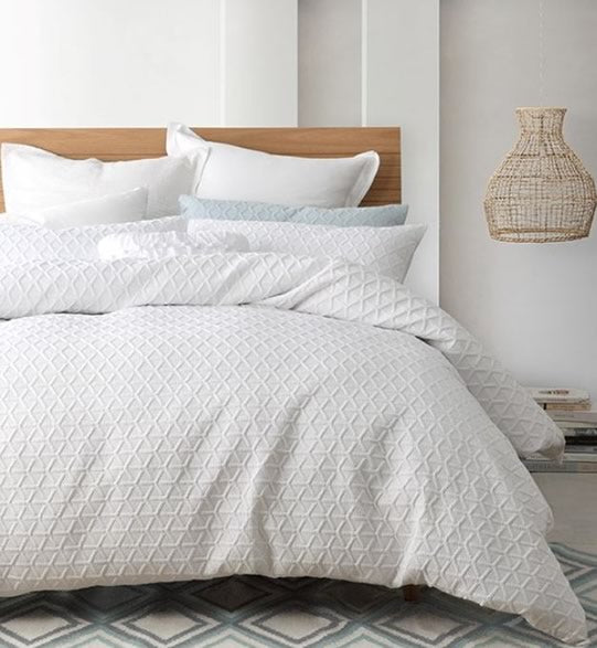 Audrey White Quilt Cover Set by Esque Cottonbox Pty Ltd