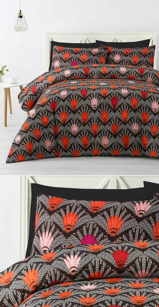 Kenzi Orange Quilt Cover Set by Accessorize Cottonbox Pty Ltd