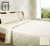 Diamond Check Sateen 1350TC Cream Quilt by Kingtex