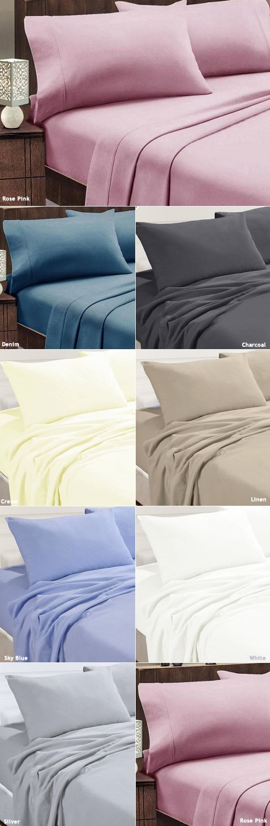 Egyptian Cotton Flannel Sheets 175gsm by Kingtex Cottonbox Pty Ltd