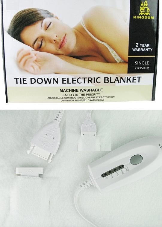 Electric Smart Tie Down Blankets by Kingtex Cottonbox Pty Ltd
