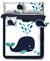 Navy Whale Comforter Set by Kingtex