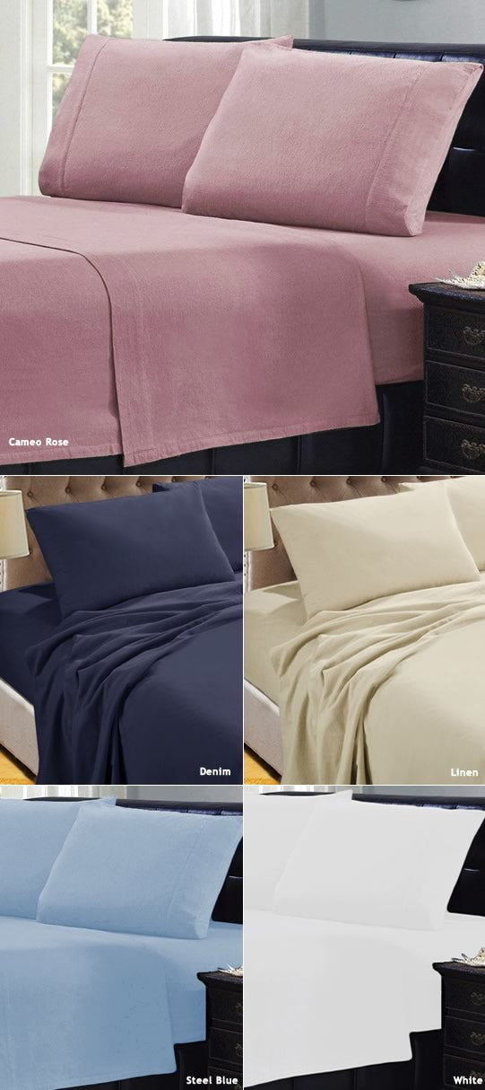 Micro Flannel Sheets 140gsm by Kingtex Cottonbox Pty Ltd