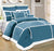 Soho Sherpa Teal Comforter 7pce Set by Kingtex