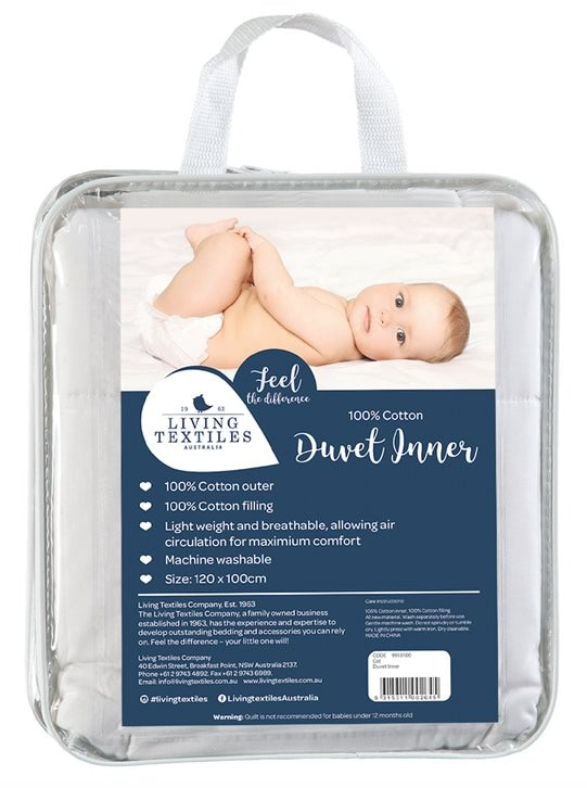 Cot Duvet Inner by Living Textiles Cottonbox Pty Ltd