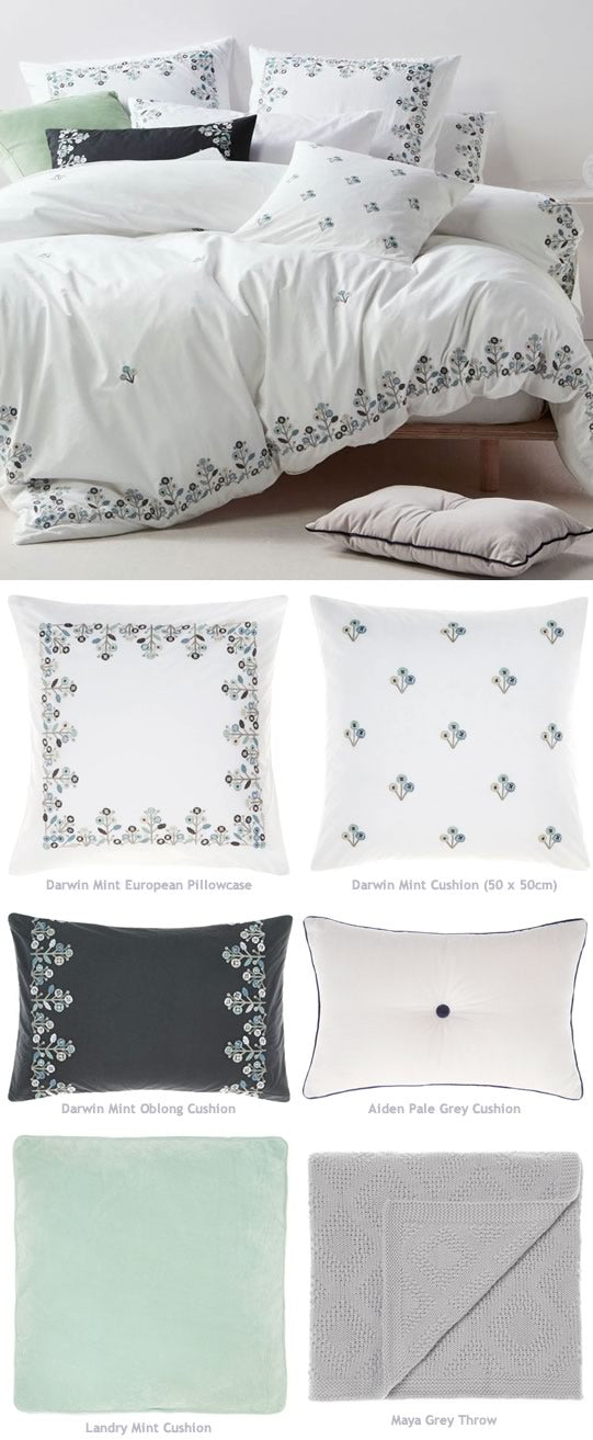 Darwin Mint by Linen House Cottonbox Pty Ltd