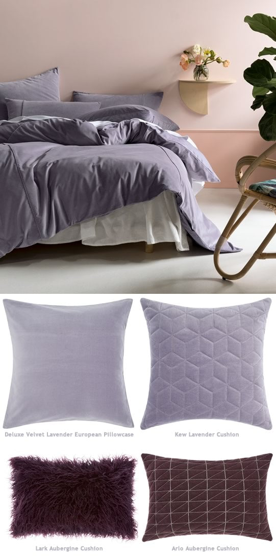 Deluxe Velvet Lavender Bed Linen by Linen House Cottonbox Pty Ltd