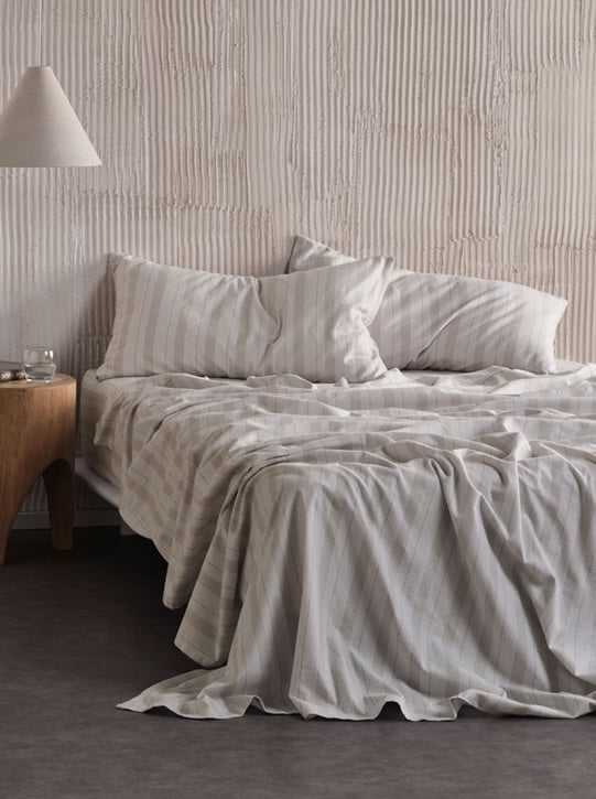 Donald Grey Flannelette Sheets by Linen House Cottonbox Pty Ltd