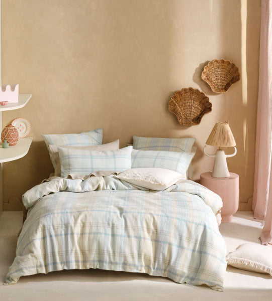 Geena Sky Bed Linen by Linen House Cottonbox Pty Ltd