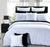 Lamere White Quilt Cover Set by Luxton
