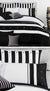 Rezzo Black Quilt Cover Set by Luxton