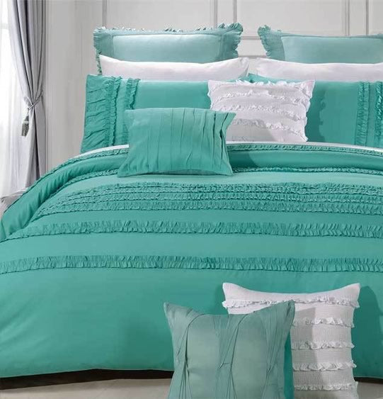 Wenshia Turquoise Quilt Cover Set by Luxton Cottonbox Pty Ltd