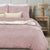 Autumn Leaf Textured Blush Quilt Cover Sets by Odyssey Living