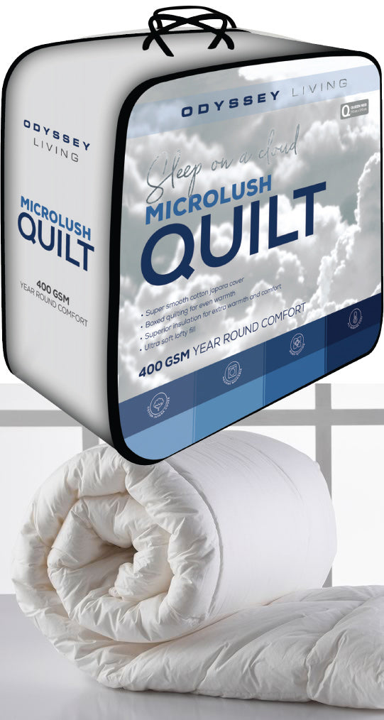Microlush Quilts 400gsm by Odyssey Living Cottonbox Pty Ltd