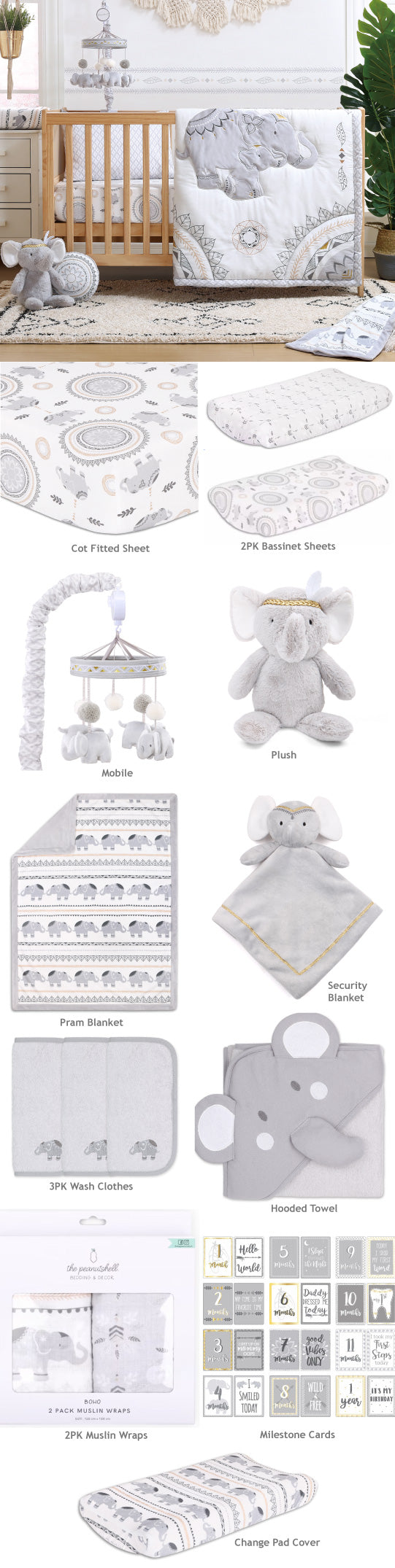 Boho Nursery by Peanut Shell – Cottonbox Pty Ltd