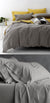 Vintage Washed Coal Quilt Cover Set by Park Avenue