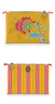 Yellow Jambo Flower Blurred Lines Flat Pouch  by Pip Studio