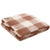 Mohair Throw Mocha Check by St Albans