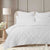 400TC Bamboo Cotton White Coverlet Set