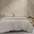 Vintage Washed Grey Quilt Cover Set