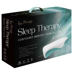 Sleep Therapy Contour Cool Touch Memory Foam Pillow by Bas