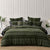 Avery Forest Green Quilt Cover Set