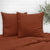 Linen Rust European Cushion Cover 2PK (65 x 65cm)
