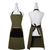 Selby Olive And Black Apron (83 x 68cm)