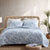 Palm Day Blue Canal Coverlet Set (220 x 240cm)