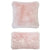 Faux Fur Rosewater Cushion
