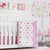 Pink And White (Reversible) Cot Coverlet