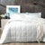 Binary White 500TC Cotton Comforter Set
