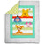 POOH A IS FOR APPLE Cot Quilt
