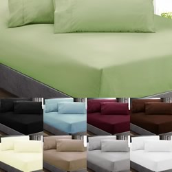 Kingtex Microfibre Sheet Set Coffee Single