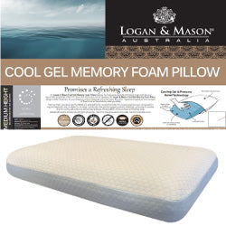 Cool Gel Memory Foam Pillow 6 PACK by Logan & Mason – Cottonbox Pty Ltd