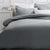 Pure Soft Slate Quilt Cover Set