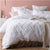 Medallion White Quilt Cover Set