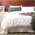 Natural Bamboo White Quilt Cover Set