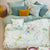 Fleur Grandeur White Quilt Cover Set