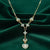 Antiquities Couture Crystal Turquoise And Red Heart Y Necklace by 1928 Jewelry