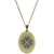 Crystal Filigree Large Oversized Statement Locket Necklace by 1928 Jewelry