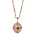 Manor House Rose Purple Crystal Flower Pendant Necklace by 1928 Jewelry