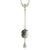 Monarchy Cameo 3 Way Spinner Blue Silver Drop Pendant Necklace by 1928 Jewelry